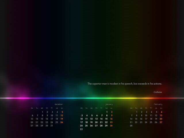 calendar january 2011.